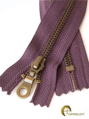 YKK #5 Antique (4-18" / 10.2-45.7cm) - 867 Eggplant