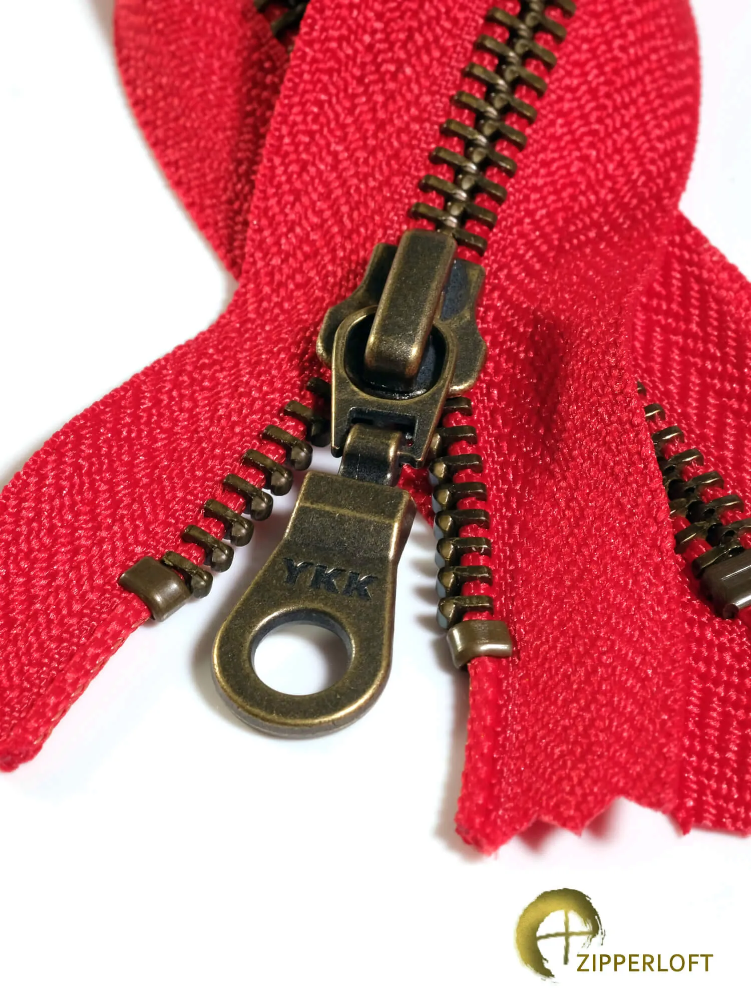 YKK #5 Antique (5-10" / 12.7-25.4cm) - 519 Candy Red