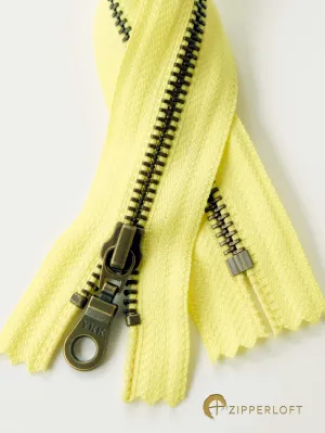 YKK #5 Antique (5-14" / 12.7-35.1cm) - 503 Lemon Yellow