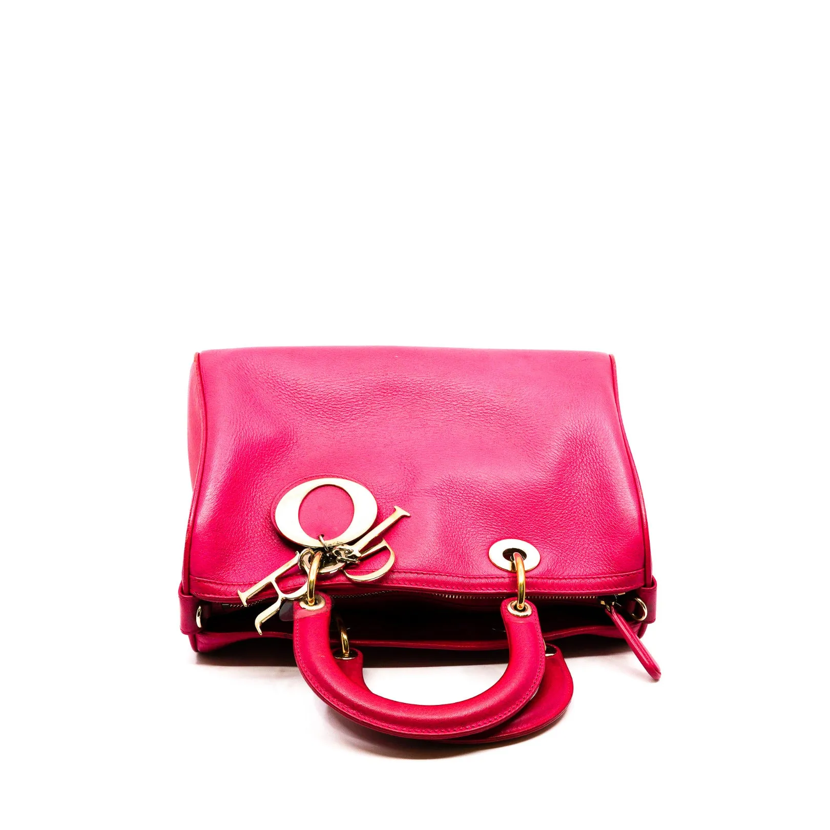 zip tote in calfskin pink phw