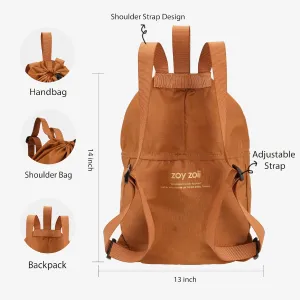 Zoy zoii Drawstring Bag for Kids, Mushroom Bag Gift for Girls Boys Sports Camping Outdoor Travel, Widened Shoulder Straps Adjustable Length